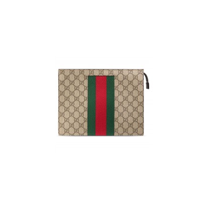 GUCCI GG SUPREME WEB POUCH 475316 KHN4N 9791 (26*20*6cm)